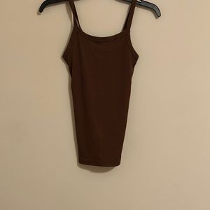 Brown tank top new with tags